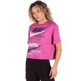 NIKE SPORTSWEAR ICON CLASH WOMEN'S SHORT-SLEEVE TOP CJ2040-691 Φούξια Εικόνα 