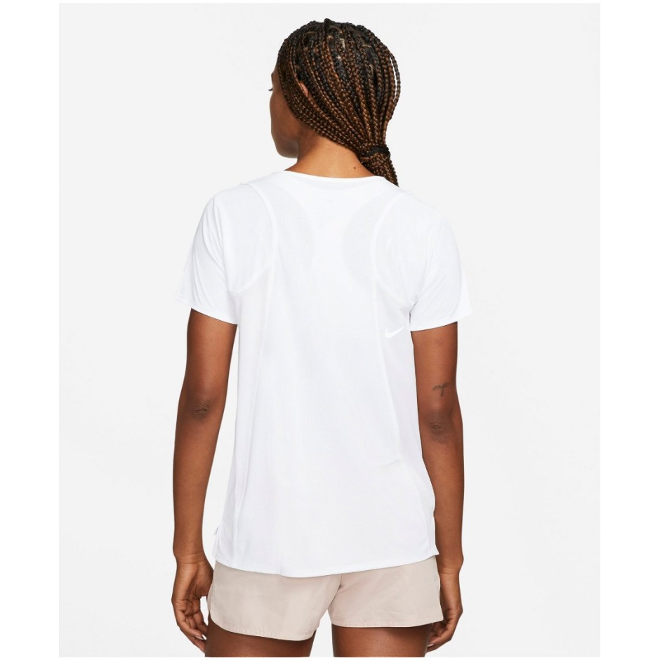 NIKE DRI-FIT RACE WOMEN'S SHORT-SLEEVE RUNNING TOP DD5927-100 White