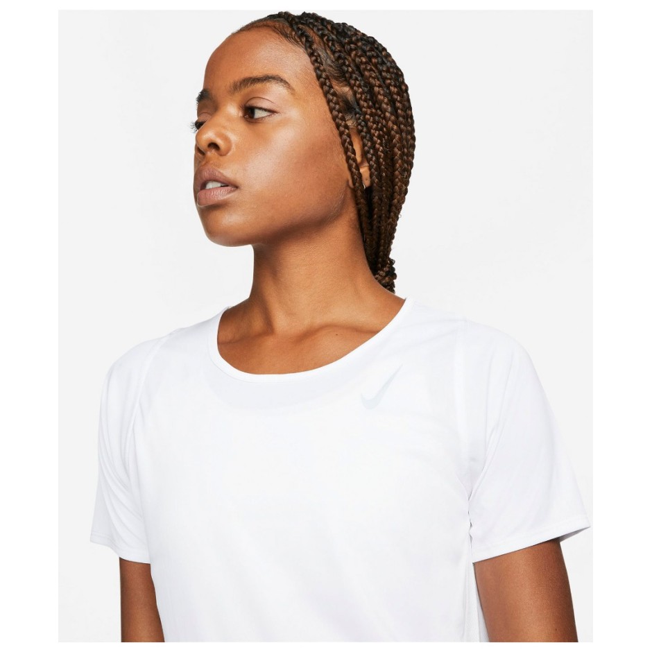 NIKE DRI-FIT RACE WOMEN'S SHORT-SLEEVE RUNNING TOP DD5927-100 White