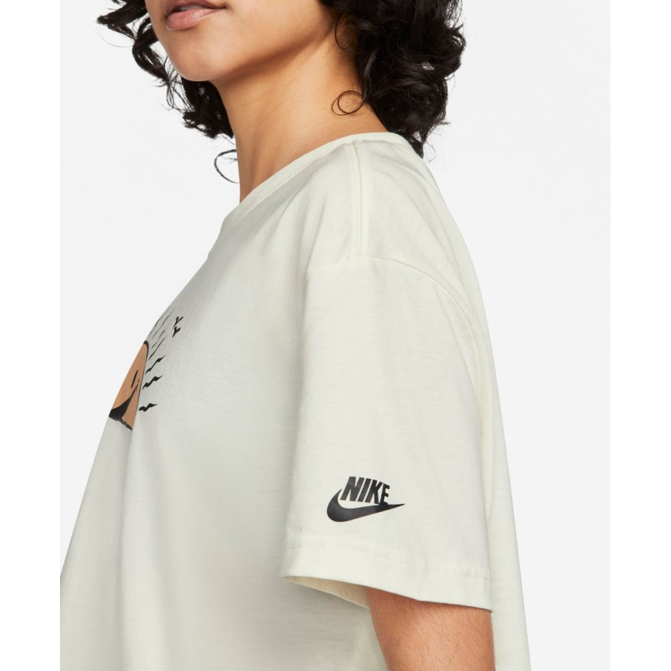 NIKE W NSW TEE CROP FW DQ3309-133 Ecru