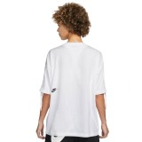 NIKE W NSW SS TOP DNC DV0335-100 Λευκό