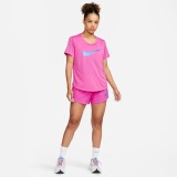 NIKE W NK ONE DF SWSH HBR SS DX1025-623 Fuchsia Image 3