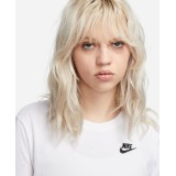 NIKE W NSW TEE CLUB Λευκό Εικόνα 1