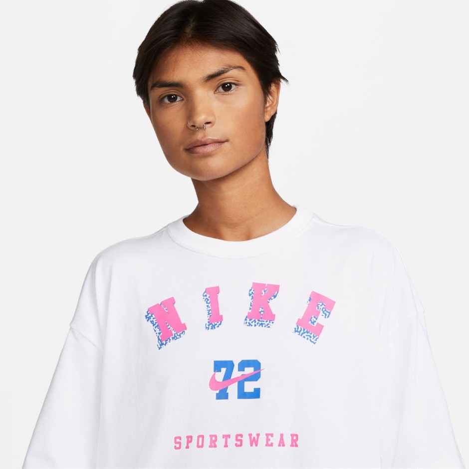 NIKE W NSW TEE OC 1 SS OS DX7922-100 White