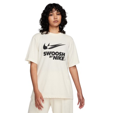 Nike Sportswear Εκρού - Γυναικεία Κοντομάνικη Μπλούζα