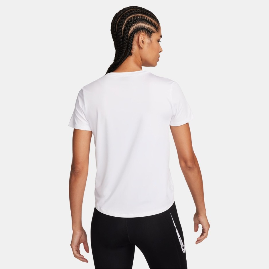 Γυναικεία Κοντομάνικη Μπλούζα Λευκή - Nike One Swoosh
