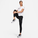 NIKE W NK ONE SWSH HBR DF SS TOP FN2618-100 White Image 2