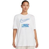 Γυναικεία Κοντομάνικη Μπλούζα Λευκή - Nike Sportswear