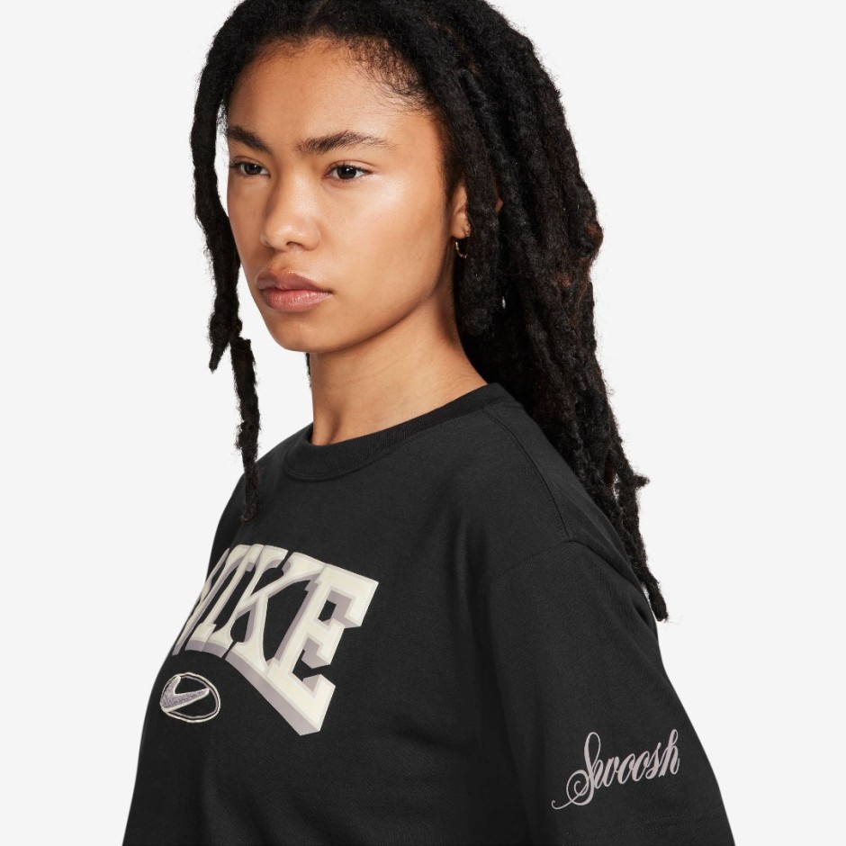 NIKE W NSW SS TEE OC VARZITY FZ2855-010 Black