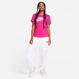 Γυναικεία Κοντομάνικη Μπλούζα Φούξια - Nike Sportswear Essentials Εικόνα 2