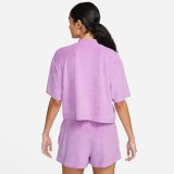 NIKE W NSW MOCK SS TEE TRRY MS FJ4894-532 Purple Image 0
