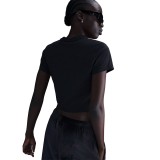 Γυναικεία Κοντομάνικη Μπλούζα Μαύρη - Nike Sportswear Chill Knit  Εικόνα 0