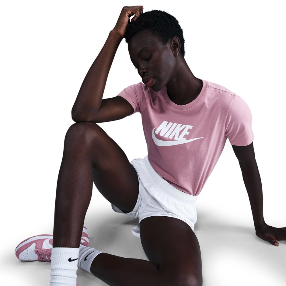 Γυναικεία Κοντομάνικη Μπλούζα Ροζ - Nike Sportswear Essentials