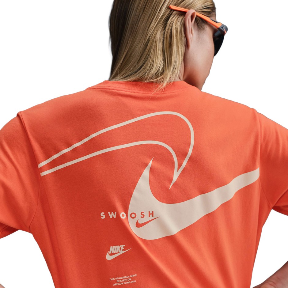 NIKE W NSW CLUB SS TEE OC SWOOSH HQ1698-842 Orange