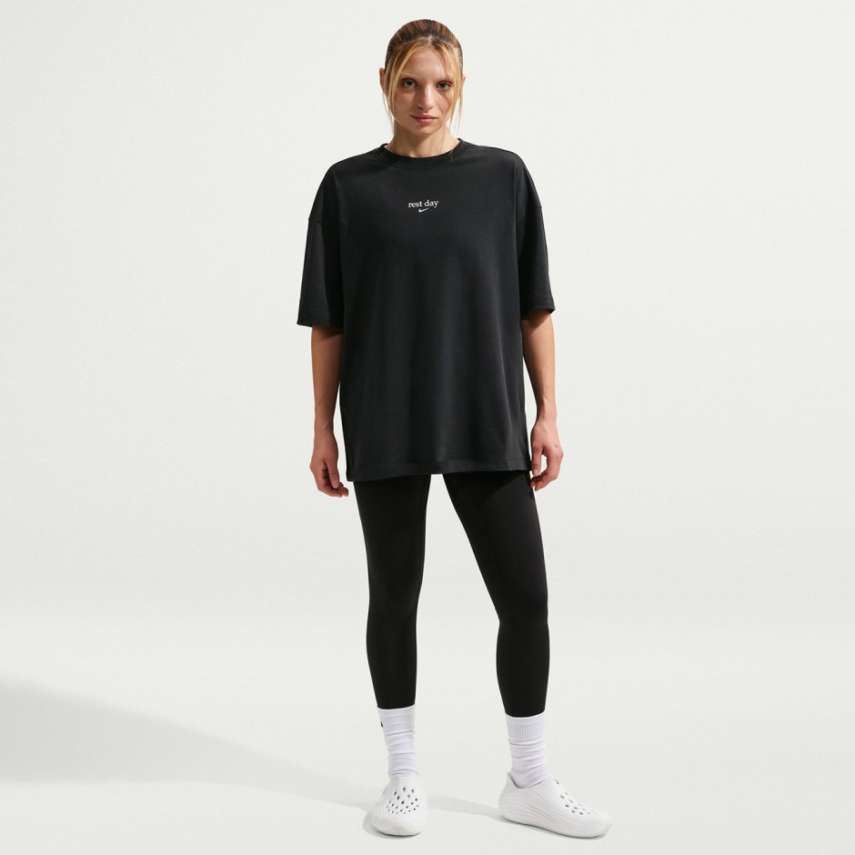 Γυναικεία Κοντομάνικη Μπλούζα Μαύρη - Nike Dri-FIT