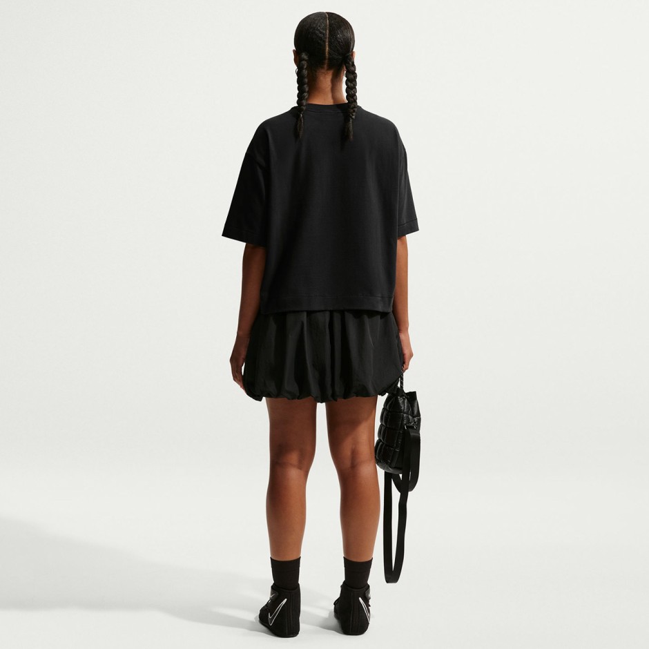 Γυναικεία Κοντομάνικη Μπλούζα Μαύρη - Nike Sportswear