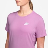 Γυναικεία Κοντομάνικη Μπλούζα Ροζ - Nike Sportswear Club Essentials Εικόνα 1