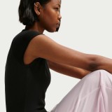 NIKE W NSW CHILL KNIT RIB SS TOP IF0242-010 Black Image 3