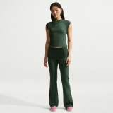 Γυναικεία Κοντομάνικη Μπλούζα Κυπαρισσί - Nike Sportswear Chill Knit Εικόνα 4