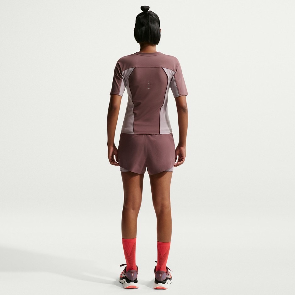 Women's Running T-Shirt Purple - Nike Swift 
