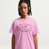 Γυναικεία Κοντομάνικη Μπλούζα Ροζ - Nike Sportswear Classic Εικόνα 3