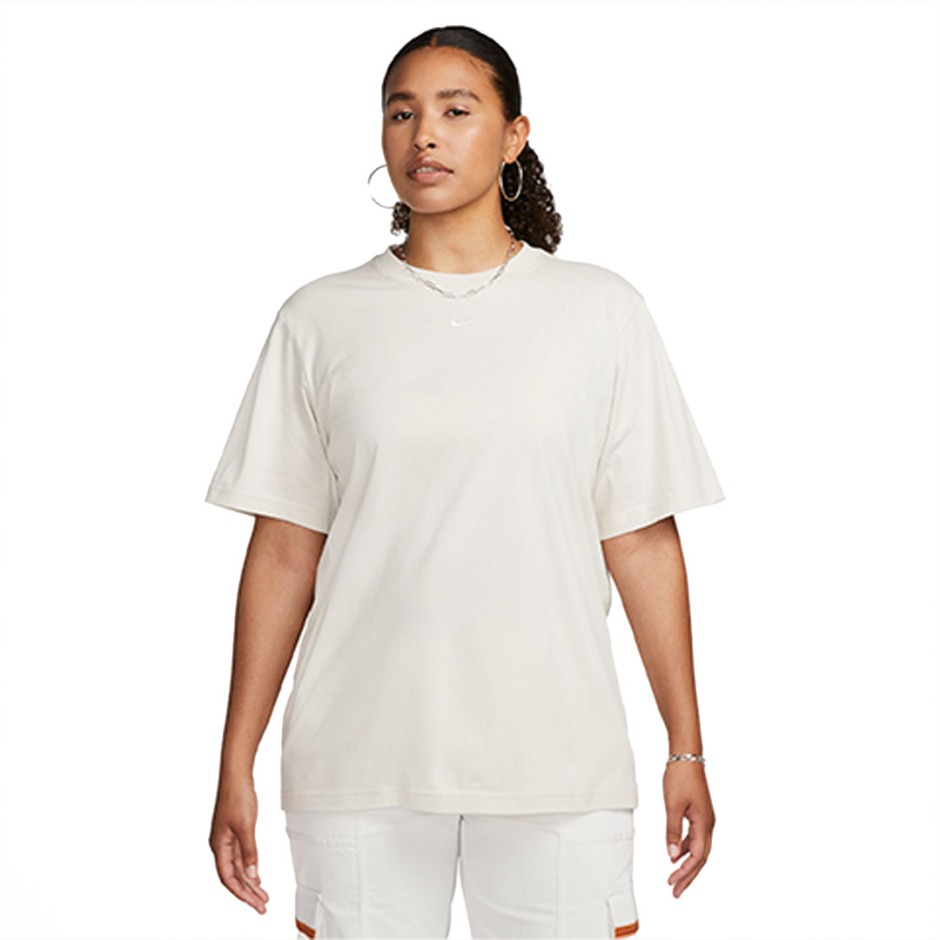 Γυναικεία Κοντομάνικη Μπλούζα Εκρού - Nike Sportswear Essential