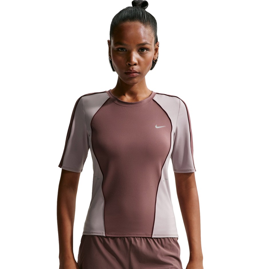 Women's Running T-Shirt Purple - Nike Swift 