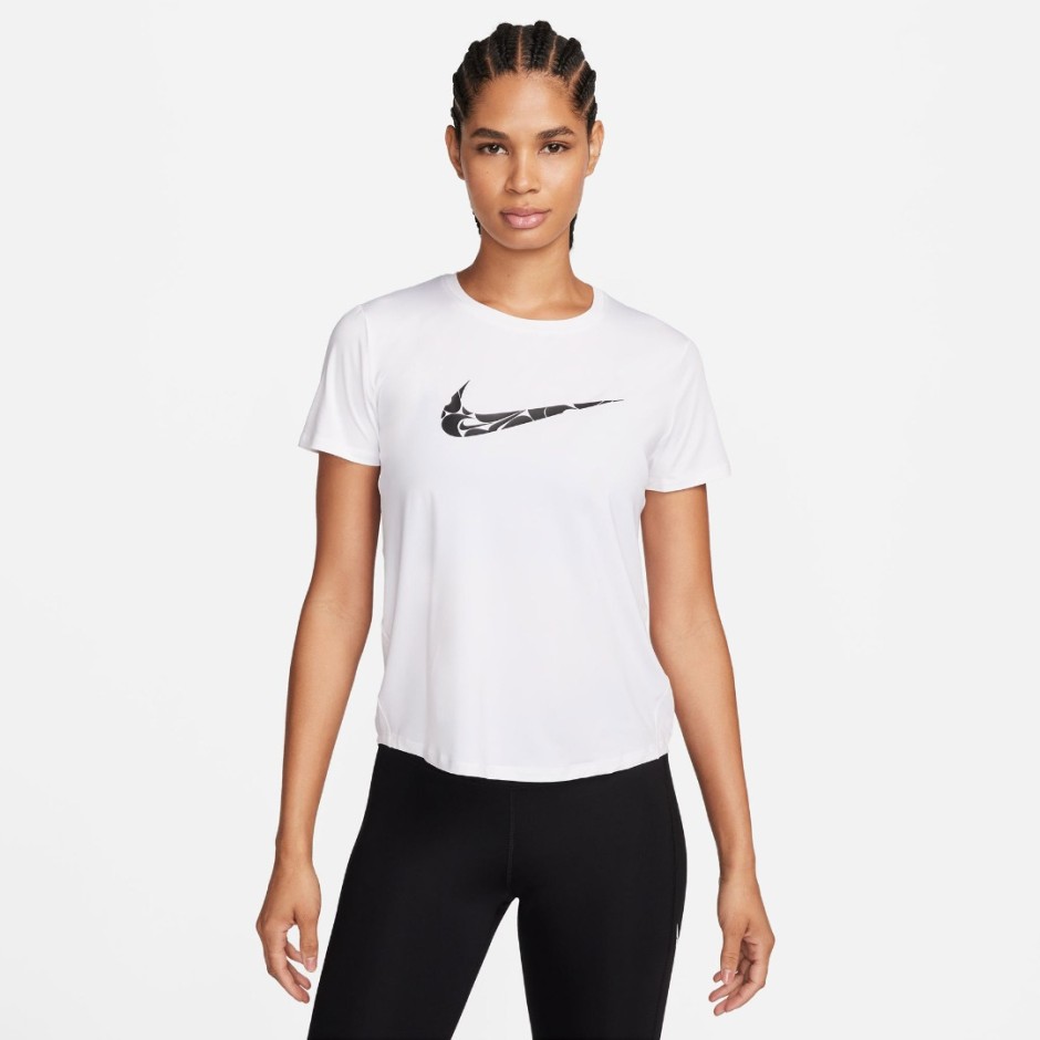 NIKE W NK ONE SWSH HBR DF SS TOP FN2618-100 White