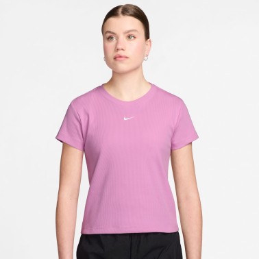 Γυναικεία Κοντομάνικη Μπλούζα Λιλά - Nike Sportswear