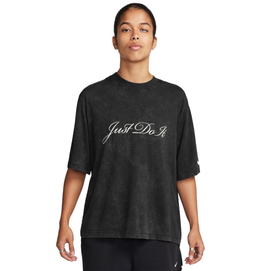 Γυναικεία Κοντομάνικη Μπλούζα Μαύρη - Nike Sportswear