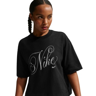 Γυναικεία Κοντομάνικη Μπλούζα Μαύρη - Nike Sportswear