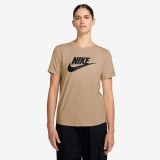 Γυναικεία Κοντομάνικη Μπλούζα Μπεζ - Nike Sportswear Essentials Εικόνα 