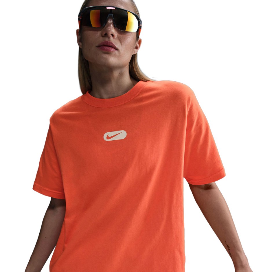 Γυναικεία Κοντομάνικη Μπλούζα Πορτοκαλί - Nike Sportswear Club