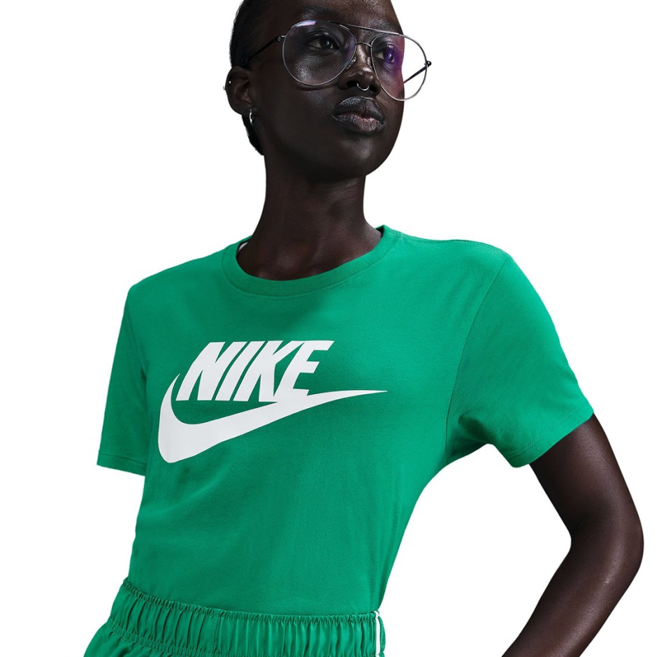 Γυναικεία Κοντομάνικη Μπλούζα Πράσινη - Nike Sportswear Essentials