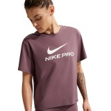 Women's Training T-Shirt Purple - Nike Pro Image 