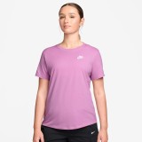 Γυναικεία Κοντομάνικη Μπλούζα Ροζ - Nike Sportswear Club Essentials Εικόνα 
