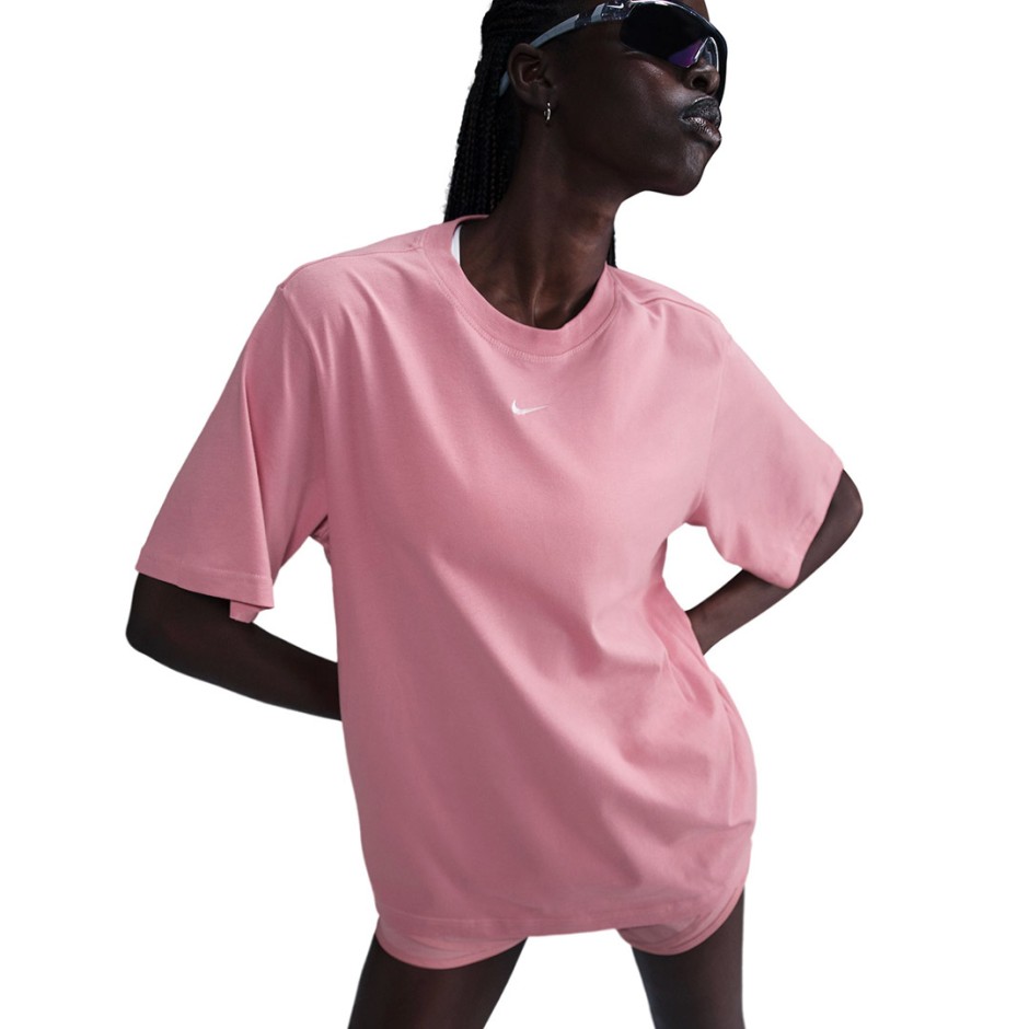 Γυναικεία Κοντομάνικη Μπλούζα Ροζ - Nike Sportswear Essential