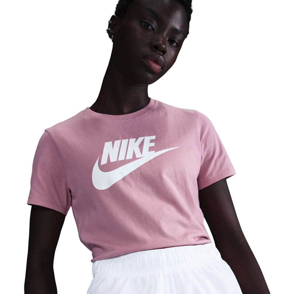 Γυναικεία Κοντομάνικη Μπλούζα Ροζ - Nike Sportswear Essentials