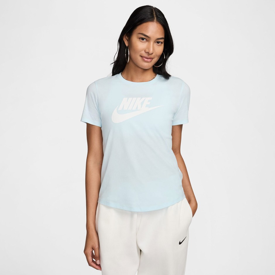 Γυναικεία Κοντομάνικη Μπλούζα Σιέλ - Nike Sportswear Essentials