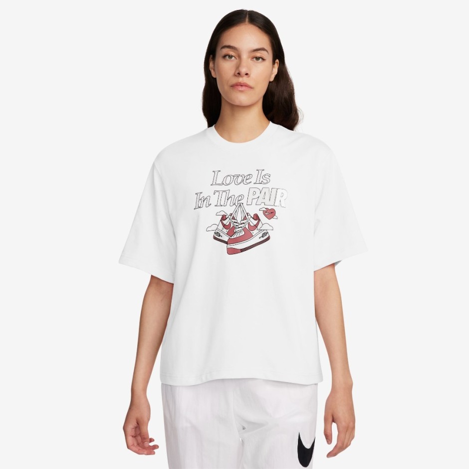 NIKE W NSW TEE OC 1 BOXY VDAY FQ8870-100 White