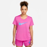NIKE W NK ONE DF SWSH HBR SS DX1025-623 Fuchsia Image 