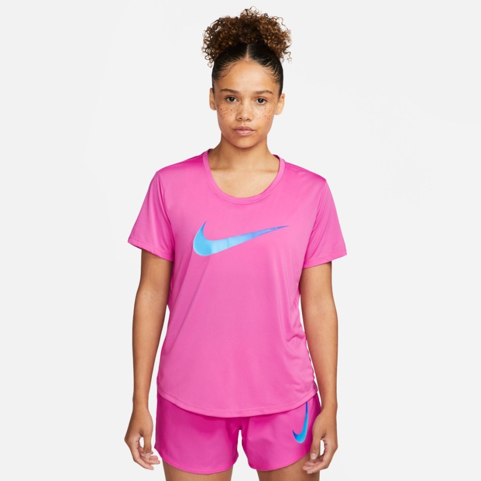 NIKE W NK ONE DF SWSH HBR SS DX1025-623 Fuchsia