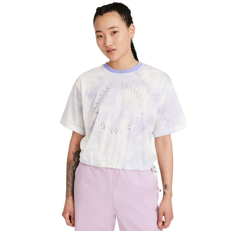 NIKE W NSW ICN CLSH TOP MESH AOP CZ9324-569 Purple