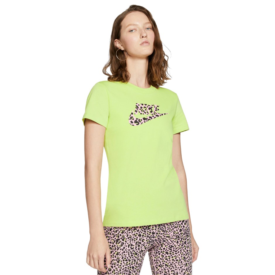 NIKE W NSW PRNT PACK SS TEE CW2499-367 Lime
