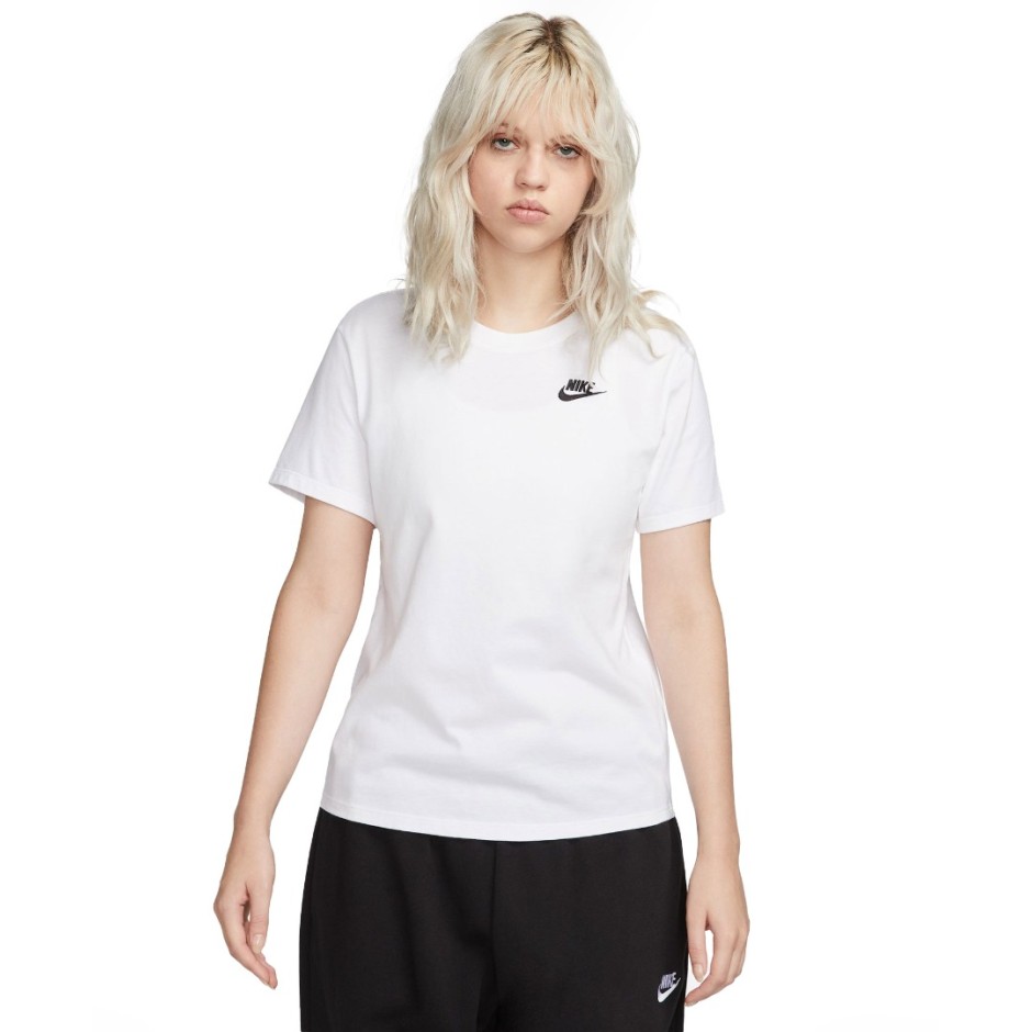 NIKE W NSW TEE CLUB Λευκό