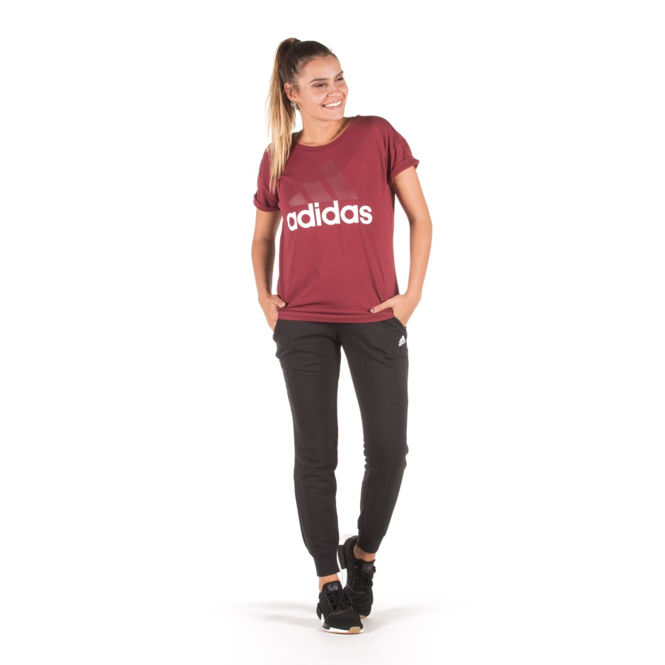 adidas Performance ESS LIN LO TEE CZ5778 Βordeaux