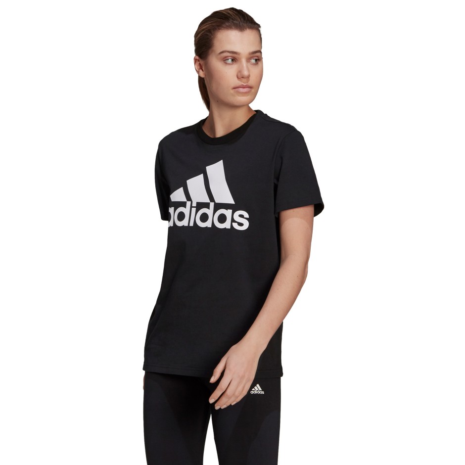 adidas Performance ESSENTIALS LOGO BOYFRIEND TEE GL0781 Μαύρο