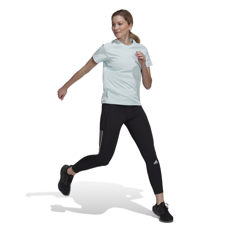 Γυναικεία Κοντομάνικη Μπλούζα για Τρέξιμο adidas Performance RUN IT TEE W Σιελ 