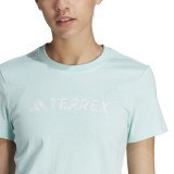 adidas Performance W LOGO TEE HY1713 Turquoise Image 1