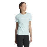 adidas Performance W LOGO TEE HY1713 Turquoise Image 3